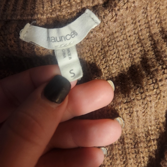 Maurices Brown Frayed Hem Cardigan - Picture 3 of 3